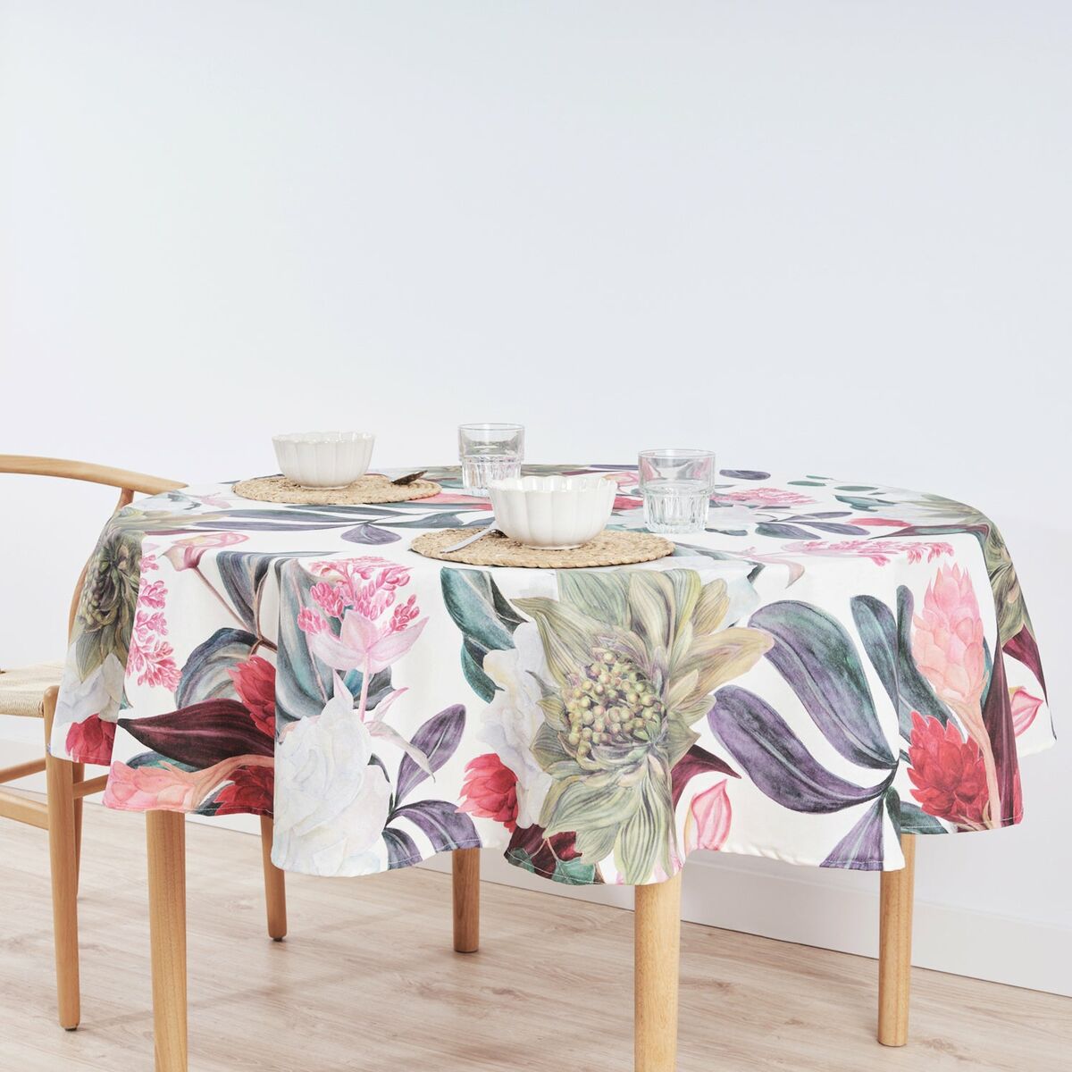 Nappe antitache Belum 0318-105 Multicouleur Ø 140 cm Fleurs